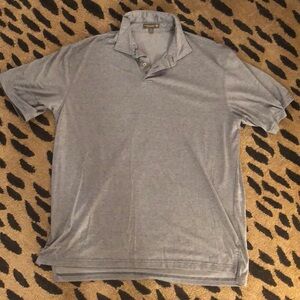 Peter Millar Dummer Comfort Gray Polo Shirt Classic Short-Sleeve